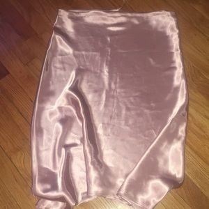 Satin Pink Skirt